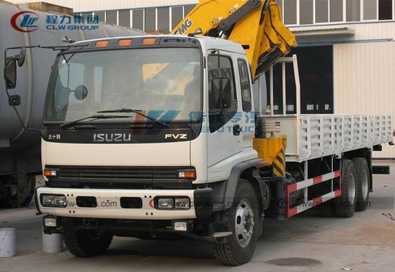 Left Hand Drive Isuzu 6X4 Truck Mounted Telescopic Crane