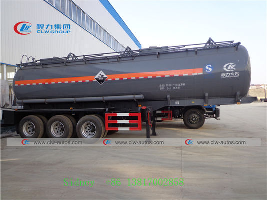 24000L 3 Axle Hydrochloric Acid Sulfuric Acid Liquid Tank Trailer