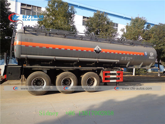 24000L 3 Axle Hydrochloric Acid Sulfuric Acid Liquid Tank Trailer