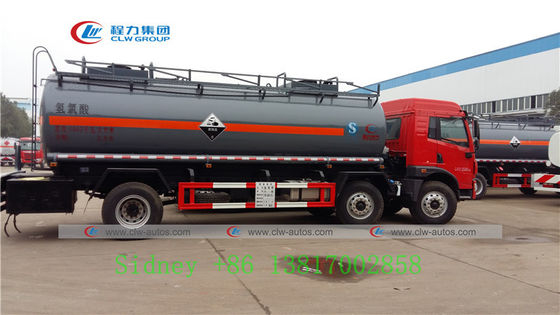 FAW 6X2 Chemical tanker delivery Truck For Hydrochloric Acid