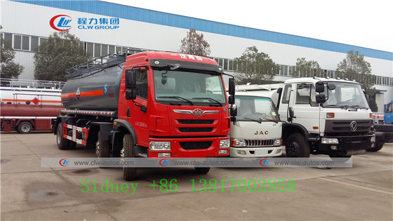 FAW 6X2 Chemical tanker delivery Truck For Hydrochloric Acid