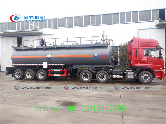 Shacman M3000 6X4 3 Axle 21cbm Sulfuric Acid Tank Semi Trailer