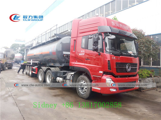 Shacman M3000 6X4 3 Axle 21cbm Sulfuric Acid Tank Semi Trailer