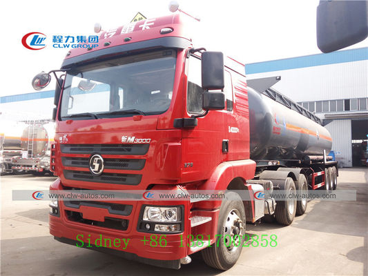 Shacman M3000 6X4 3 Axle 21cbm Sulfuric Acid Tank Semi Trailer