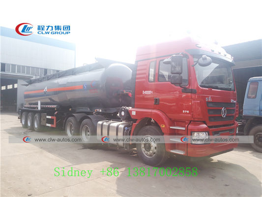 Shacman M3000 6X4 3 Axle 21cbm Sulfuric Acid Tank Semi Trailer