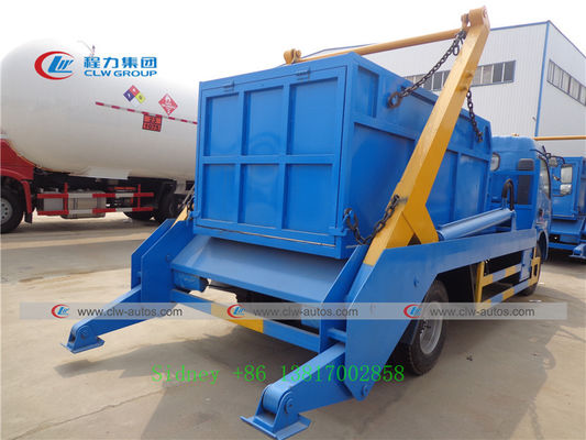 Dongfeng 4x2 5tons 5cbm 5000liters Swing Arm Garbage Truck for sanition services