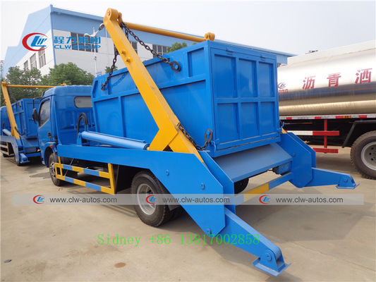 Dongfeng 4x2 5tons 5cbm 5000liters Swing Arm Garbage Truck for sanition services