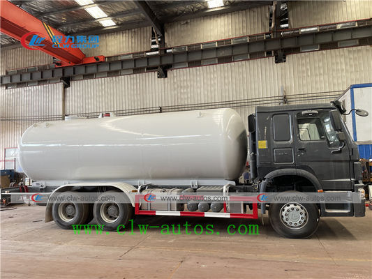 Sinotruk Howo 20m3 10 Ton LPG Gas Tanker Truck With Flow Meter