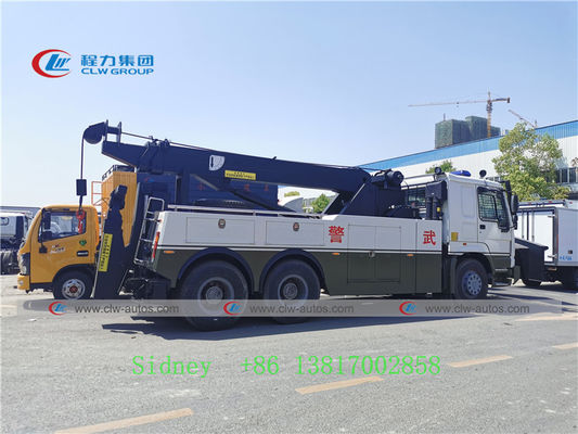 6X4 Sinotruk Howo Heavy Duty Wrecker Truck With Antiroit Shovel