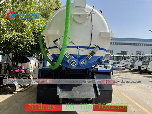 4X2 Dongfeng Vacuum Sewage Suction Truck With 10cbm Tank