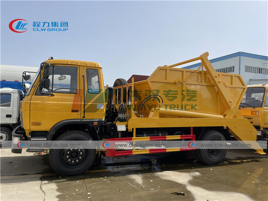 LHD 10cbm Swing Arm Roll Off Container Garbage Truck