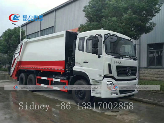 Dongfeng Kinland 6X4 Compression Garbage Truck With Q235B Steel Body