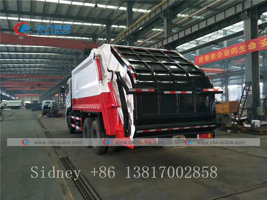 Dongfeng Kinland 6X4 Compression Garbage Truck With Q235B Steel Body