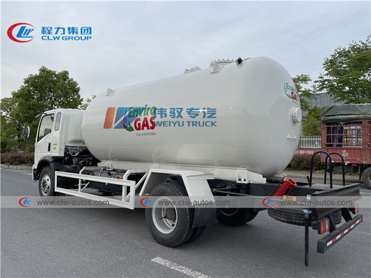 HOWO 15000 Liters LPG Dispenser Truck For Cylinder Refilling