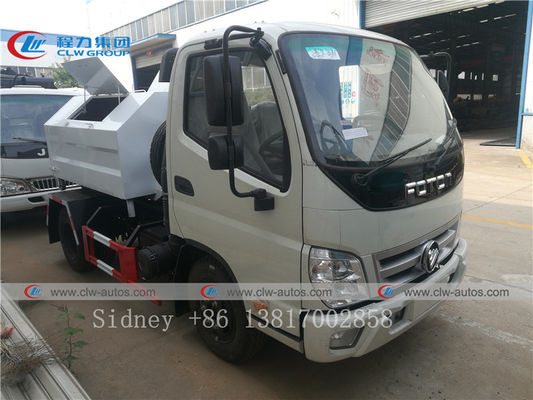 Foton 3cbm Hook Lift Waste Collection Truck For Heavy Populated Area