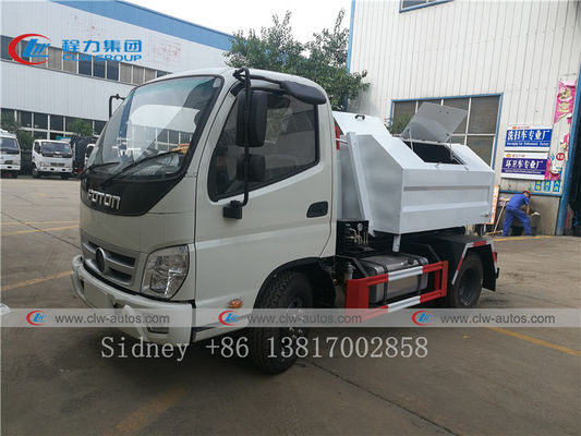 Foton 3cbm Hook Lift Waste Collection Truck For Heavy Populated Area