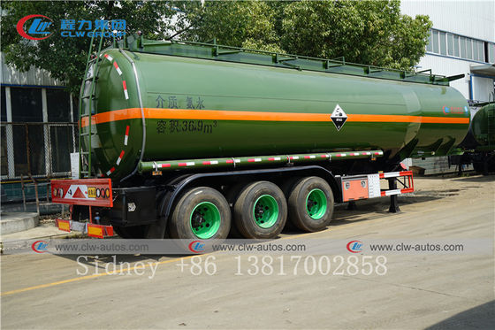 36cbm Q345 Mild Steel Liquid Ammonia Tanker Semi Trailer