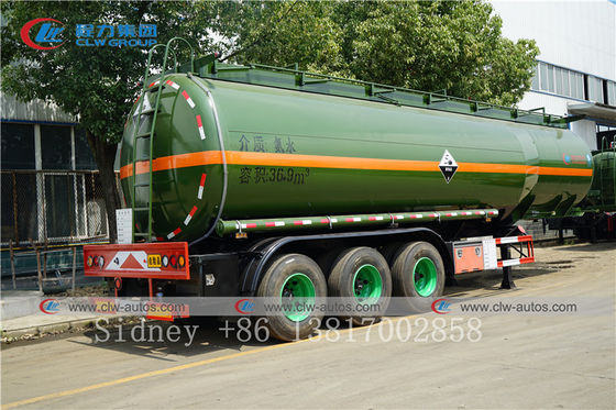 36cbm Q345 Mild Steel Liquid Ammonia Tanker Semi Trailer