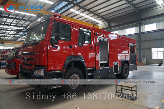 Sinotruk HOWO 4X2 6cbm Water Foam Tank Firefighter Truck