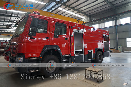 Sinotruk HOWO 4X2 6cbm Water Foam Tank Firefighter Truck