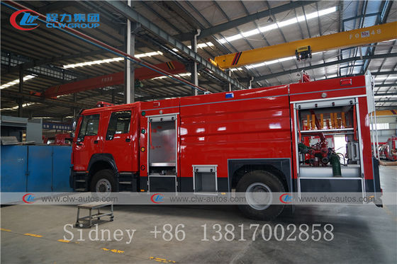 Sinotruk HOWO 4X2 6cbm Water Foam Tank Firefighter Truck