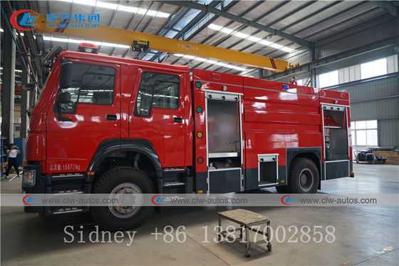 Sinotruk HOWO 4X2 6cbm Water Foam Tank Firefighter Truck