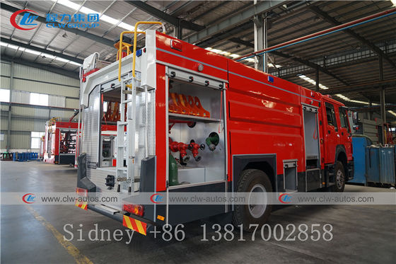 Sinotruk HOWO 4X2 6cbm Water Foam Tank Firefighter Truck