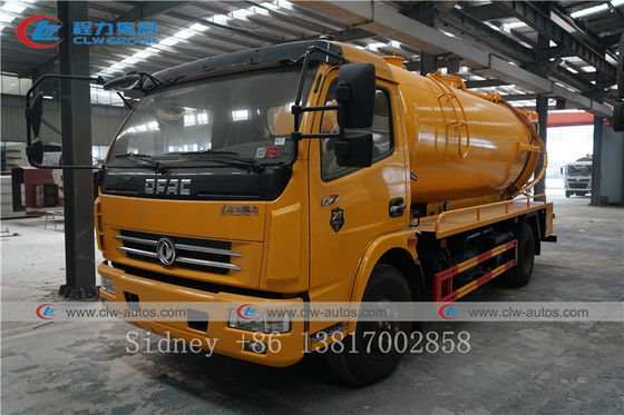 LHD Dongfeng Duolika 4X2 Diesel Fuel Sewer Cleaning Truck