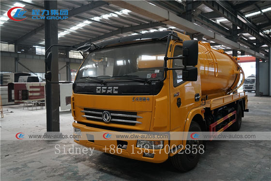 LHD Dongfeng Duolika 4X2 Diesel Fuel Sewer Cleaning Truck