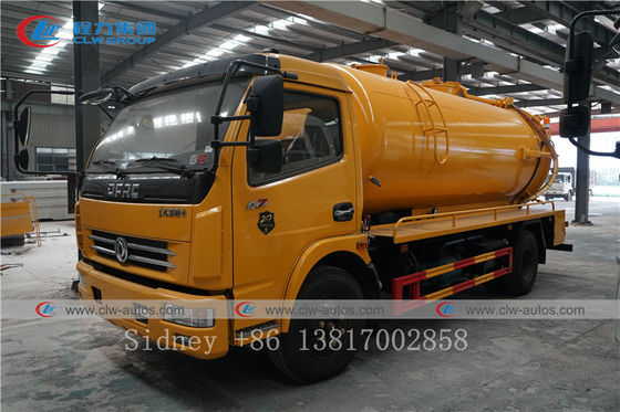 LHD Dongfeng Duolika 4X2 Diesel Fuel Sewer Cleaning Truck