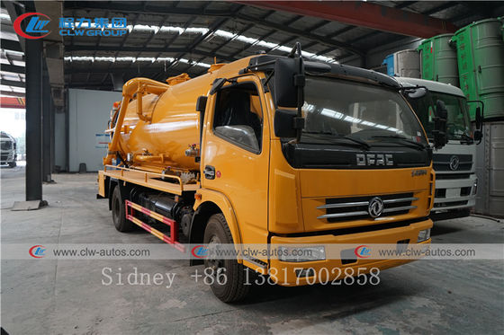 LHD Dongfeng Duolika 4X2 Diesel Fuel Sewer Cleaning Truck