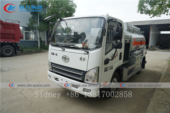 FAW 4X2 5m3 Q235 Carbon Steel Fuel Dispenser Truck