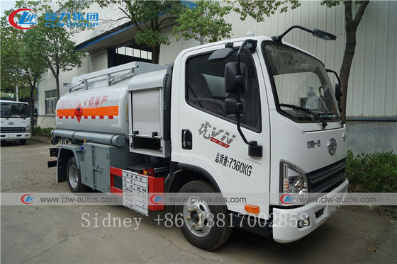 FAW 4X2 5m3 Q235 Carbon Steel Fuel Dispenser Truck