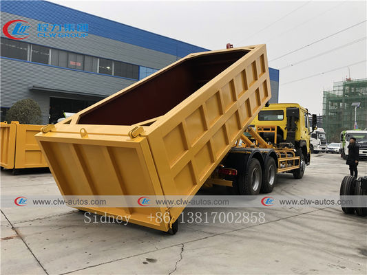 Sinotruk HOWO 6X4 RHD Hydraulic Hook Lift Garbage Truck