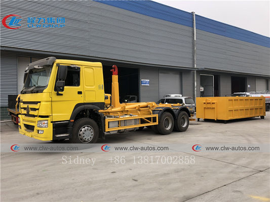 Sinotruk HOWO 6X4 RHD Hydraulic Hook Lift Garbage Truck