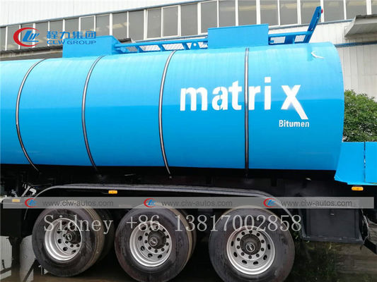 35cbm 3 Axle Bitumen Carbon Steel Tank Semi Trailer