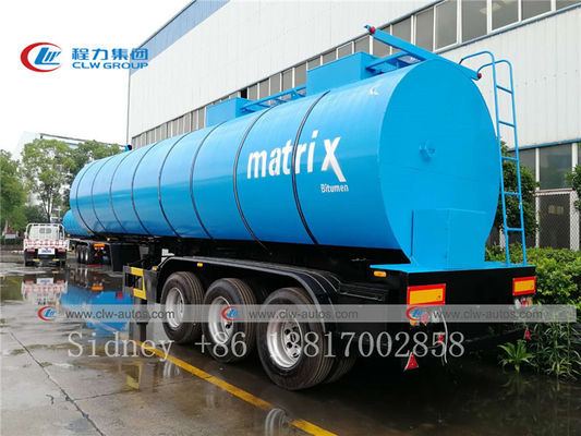 35cbm 3 Axle Bitumen Carbon Steel Tank Semi Trailer