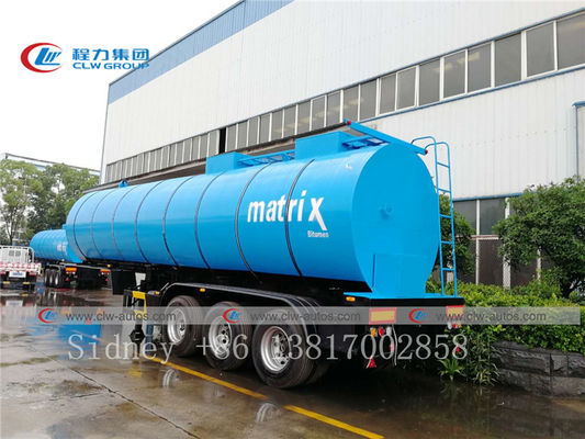 35cbm 3 Axle Bitumen Carbon Steel Tank Semi Trailer