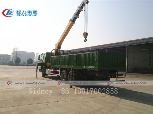 HOWO 6X4 336HP Heavy Duty Truck With 14t Straight Telescopic Arm Crane