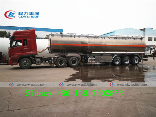 LHD RHD Tri Axle 47cbm Aluminum Alloy Diesel Tank Truck