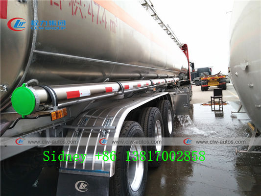 LHD RHD Tri Axle 47cbm Aluminum Alloy Diesel Tank Truck