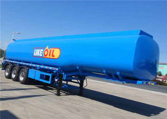 FUWA Axle 42cbm Fuel Tank Trailer With 3 Compartments