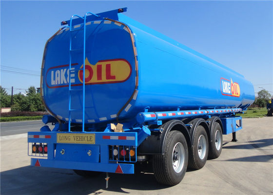 FUWA Axle 42cbm Fuel Tank Trailer With 3 Compartments