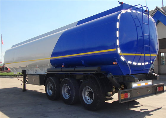 FUWA Axle 42cbm Fuel Tank Trailer With 3 Compartments