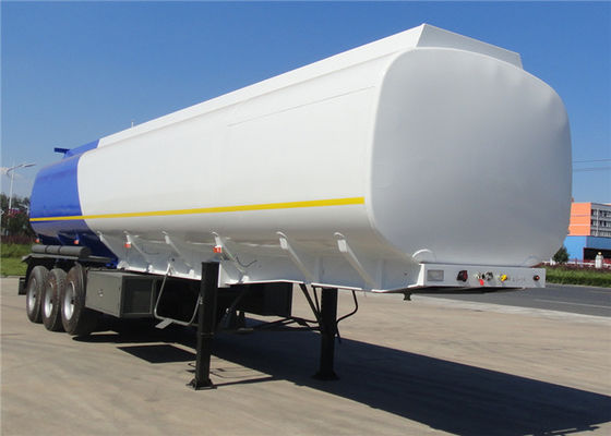 FUWA Axle 42cbm Fuel Tank Trailer With 3 Compartments