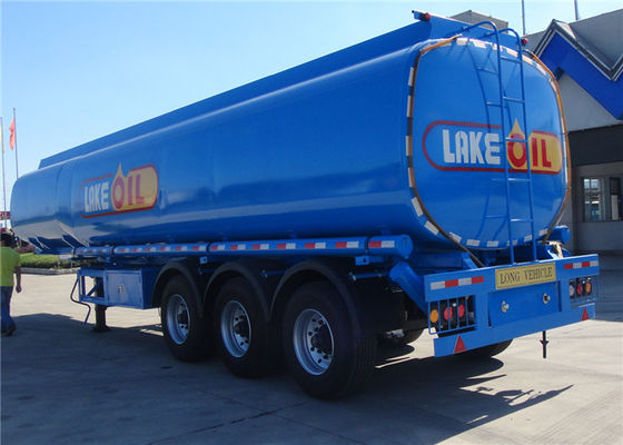 FUWA Axle 42cbm Fuel Tank Trailer With 3 Compartments