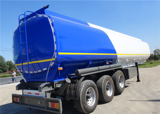 FUWA Axle 42cbm Fuel Tank Trailer With 3 Compartments