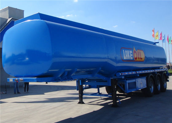 FUWA Axle 42cbm Fuel Tank Trailer With 3 Compartments