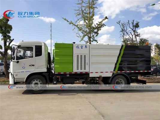 12T Dongfeng Vacuum Road Cleaning Truck With Separated Suction Hoses