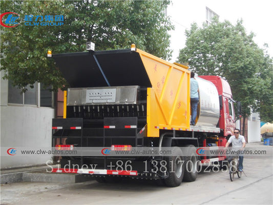 HOWO 6X4 Stainless Steel Q304-2B Asphalt Paving Truck